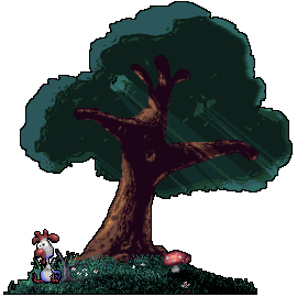 Pekka sitting under a tree.